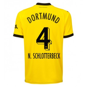 Borussia Dortmund Nico Schlotterbeck #4 Hjemmebanetrøje 2023-24 Kort ærmer